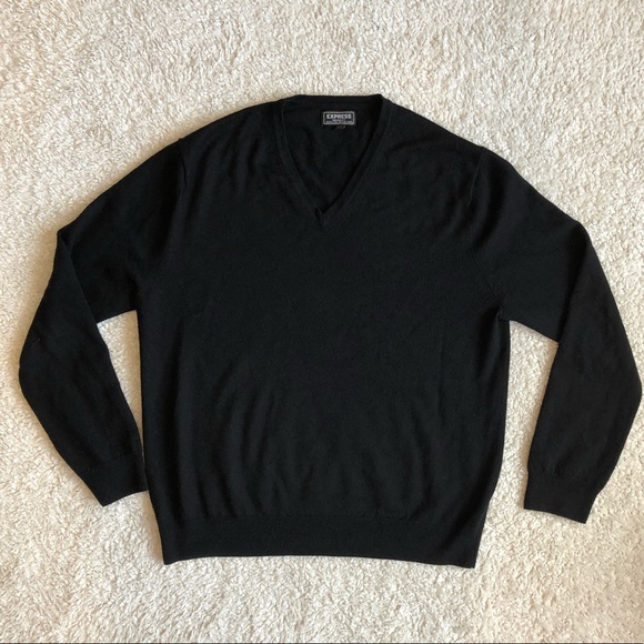 Merino Wool-Blend V-Neck Sweater - Picture 3 of 5